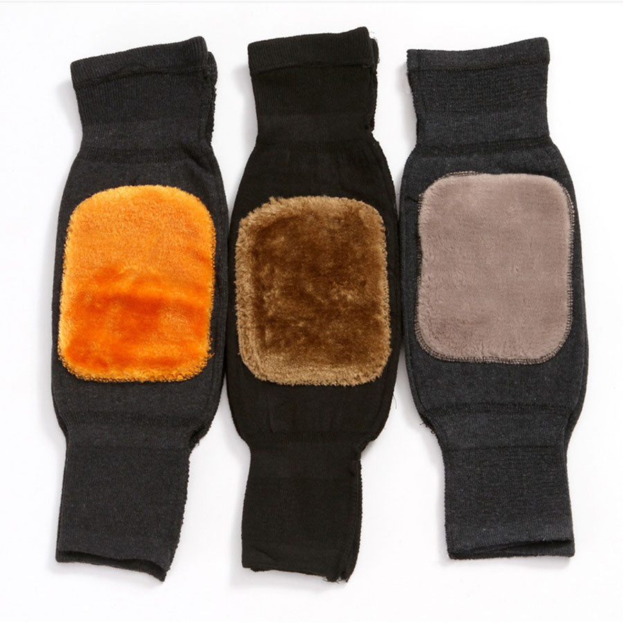 2pcs Cashmere Leg Warmer, Wool Warm Thickened And Fleece For Men's & Women