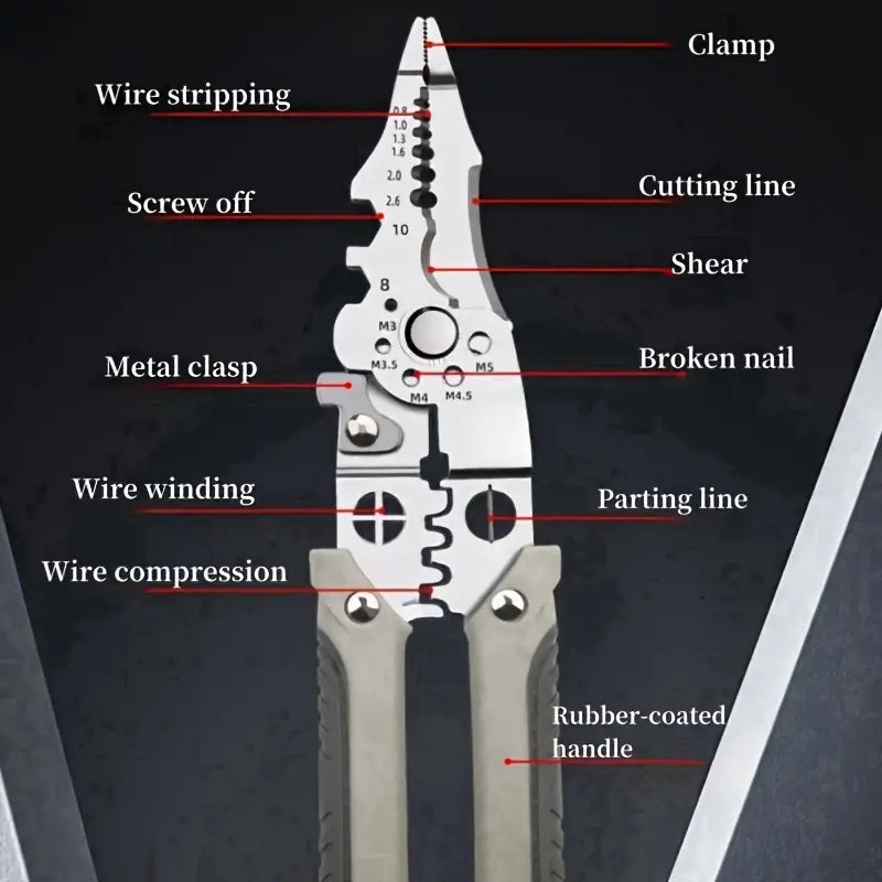 Multifunctional Wire Stripper Tools Multitool Plier