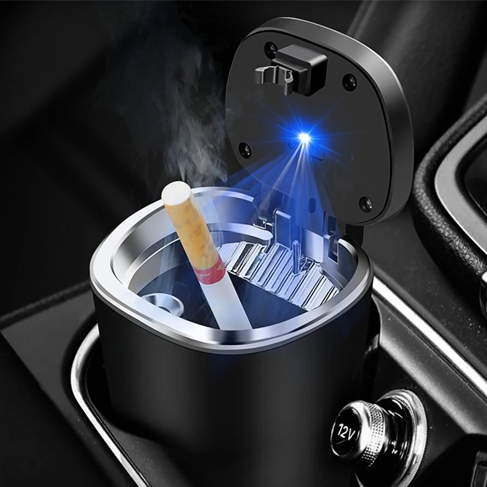 Ashtray with Lid for Cigarette, Stainless Steel Ashtrays for Car