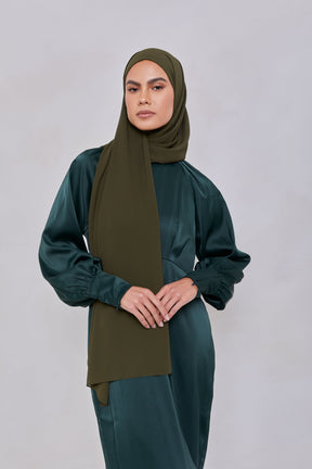 Essential Chiffon Hijab - Army Green