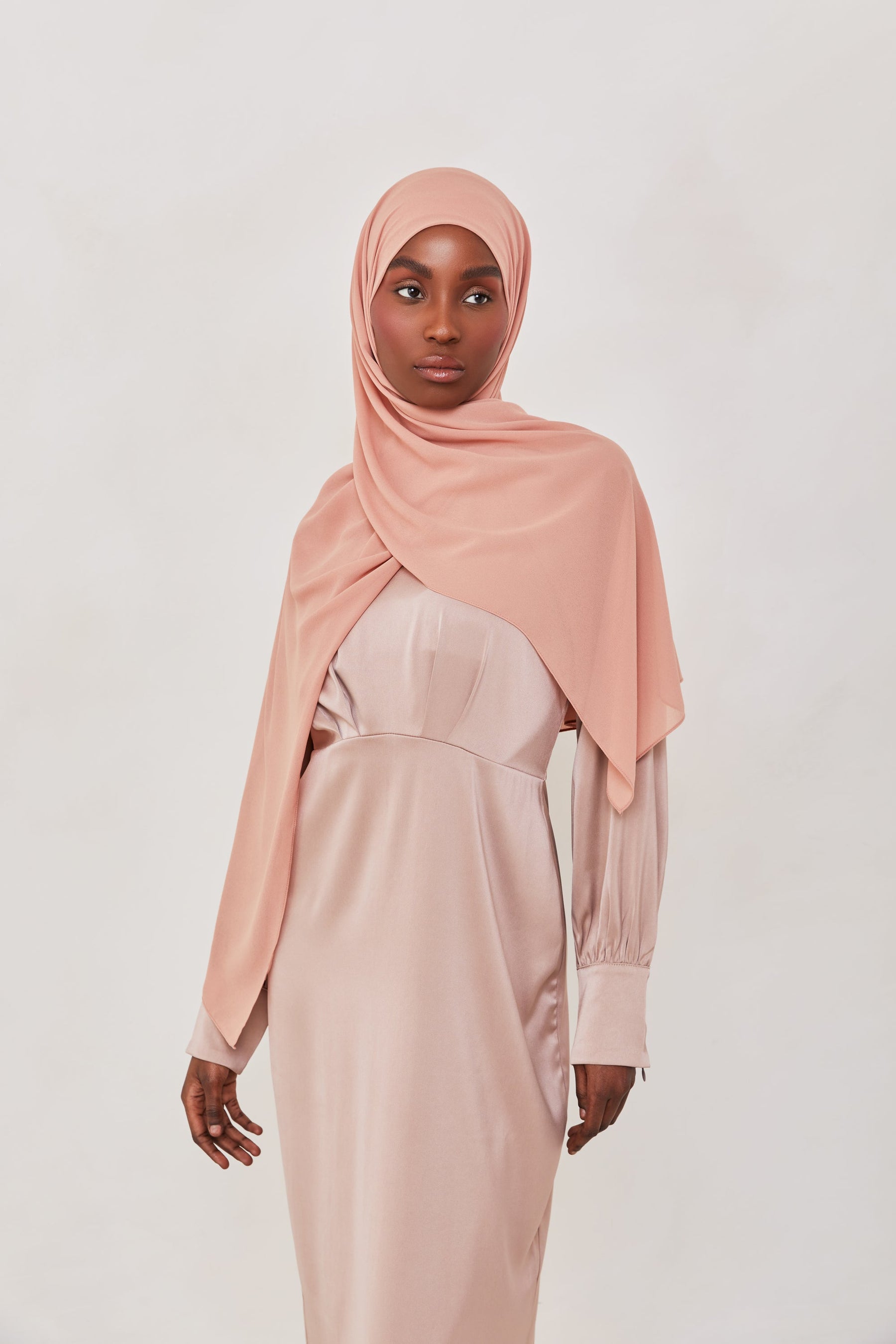 Essential Chiffon Hijab - Rose Taupe