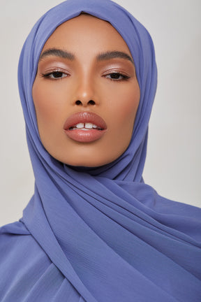 Georgette Crepe Hijab - Blue Lagoon