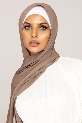 Georgette Crepe Hijab - Truffle