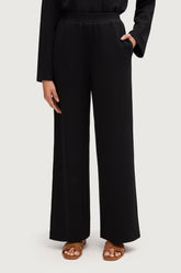 Maya Everyday Wide Leg Pants - Black