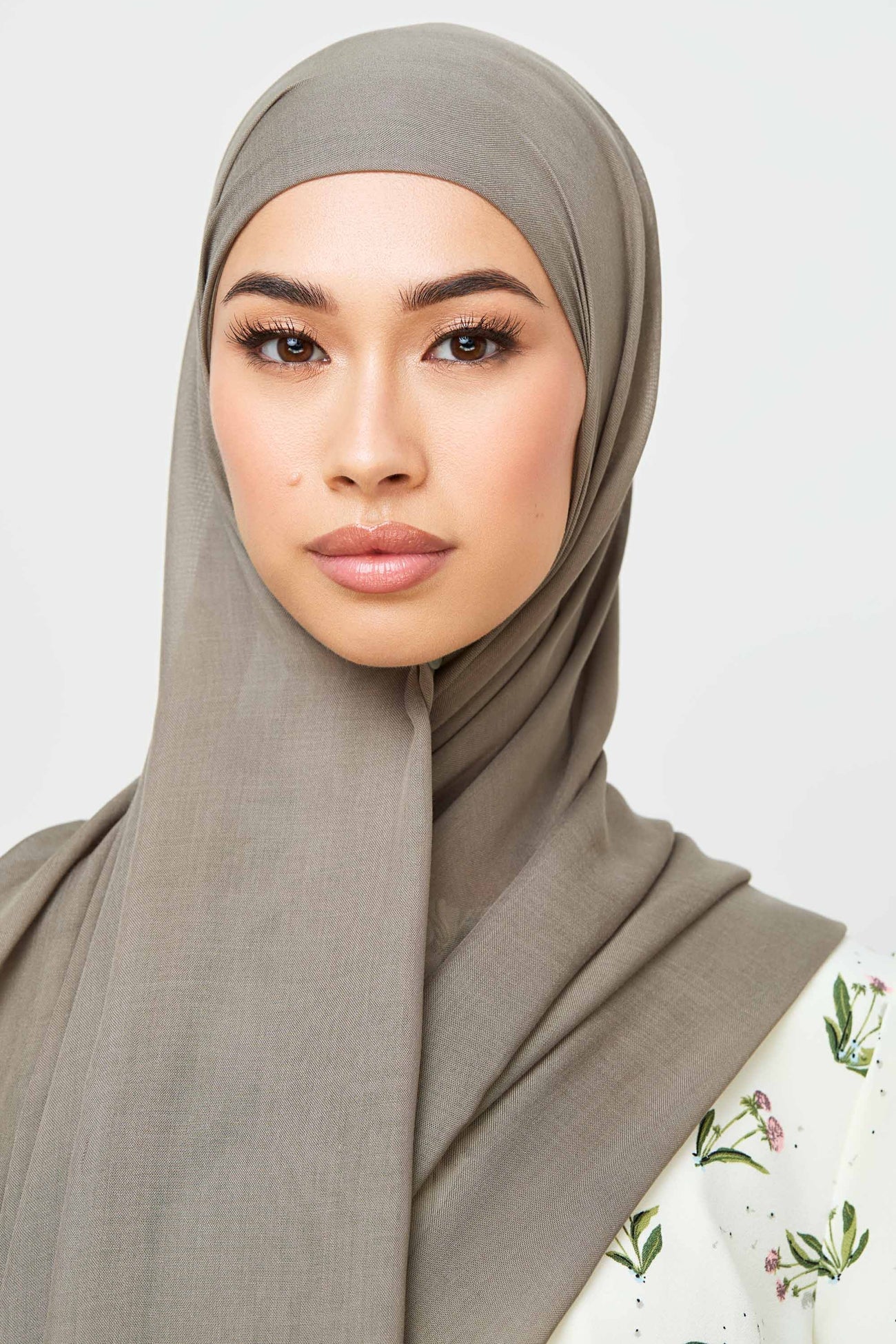 Modal Hijab & Matching Undercap Set - Smokey Olive