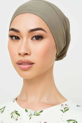 Modal Hijab & Matching Undercap Set - Smokey Olive